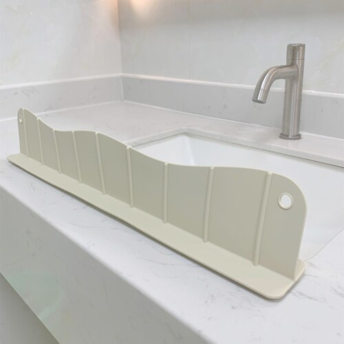 Kitchen Faucet Sink Splash Guard, Silicone Water Catcher Mat for