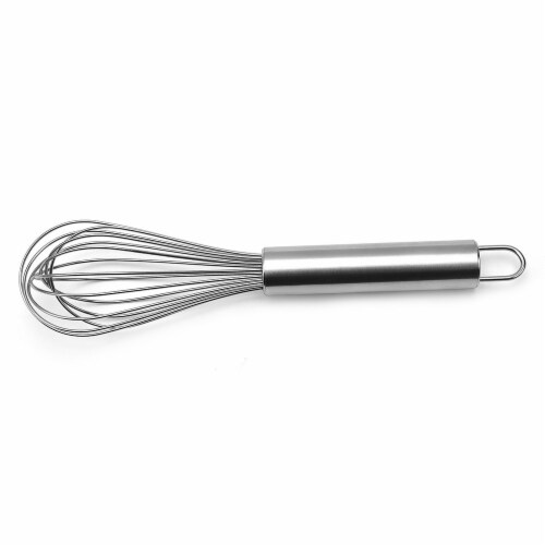 Department Store 1pc Steel Cooking Mixer; Whisk For Blending; Kitchen Gadget (8in Egg Beater) Perspective: front