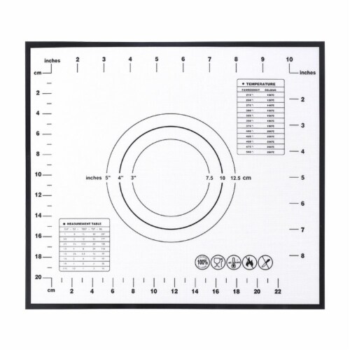 Department Store 1pc Silicone Kneading Board; Thicken Multifunctional (Black - 10.2*11.4in) Perspective: front