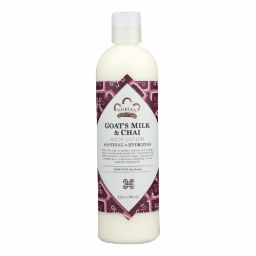 Nubian Heritage Lotion - Goats Milk and Chai - 13 fl oz Perspective: front