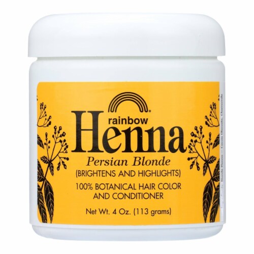 Rainbow Research Henna 100% Botanical Hair Color and Conditioner - Persian Blonde - 4 oz Perspective: front