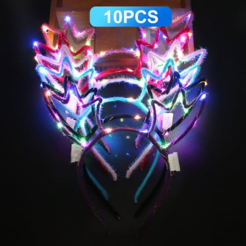 Easter Headwear Led Bunny Glowing Rabbit Ears Headbands Party