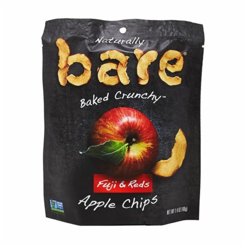 Bare Fuji And Reds Apple Chips Perspective: front