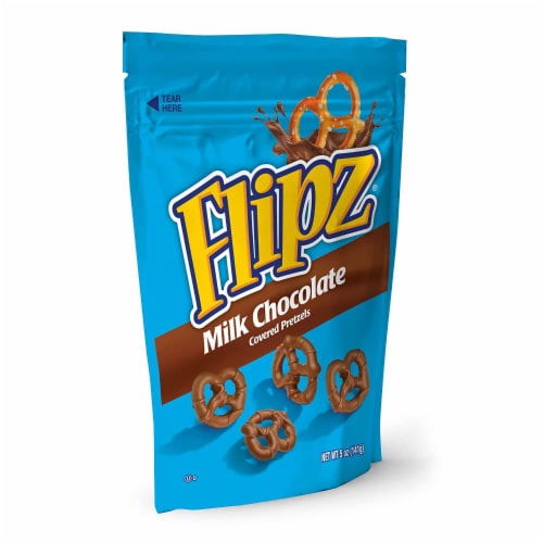 Flipz Milk Chocolate Covered Pretzel Perspective: front