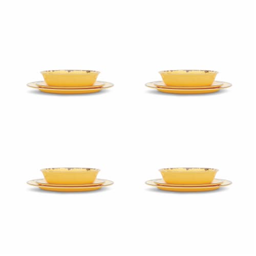 Yellow Melamine Dinnerware Set 12 ct Mariano s