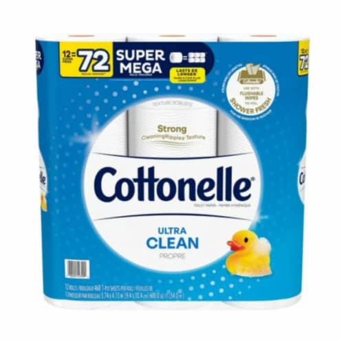 Cottonelle Ultra Clean Toilet Paper Perspective: front