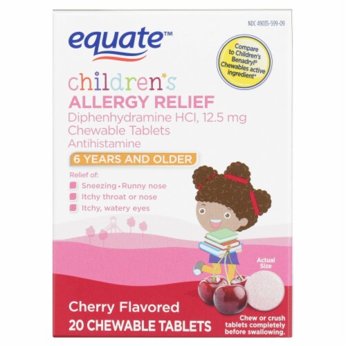 Children s Cherry Allergy Relief Chewable Tablets 20 Count 20 Tablets Fred Meyer