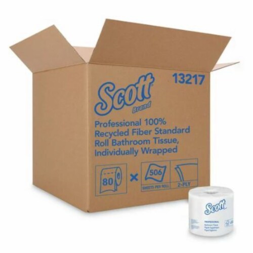 Essential 100% Recycled Fiber JRT Bathroom Tissue Perspective: front