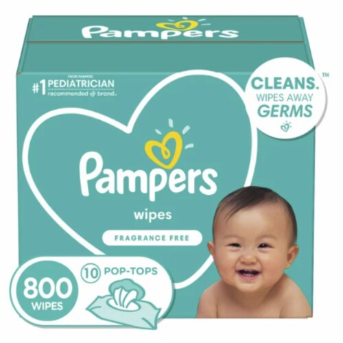 Baby Wipes; Fragrance Free Perspective: front