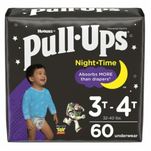 Pull-Ups Boys' Nighttime Disposable Training Pants - Select Size and Count,  60 Diapers - Pay Less Super Markets