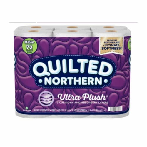 Quilted Northern Ultra Plush 18 Mega Rolls, 3X More Absorbent, Luxurious  Soft Toilet Paper