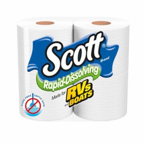 Rapid-Dissolving Toilet Paper Perspective: front