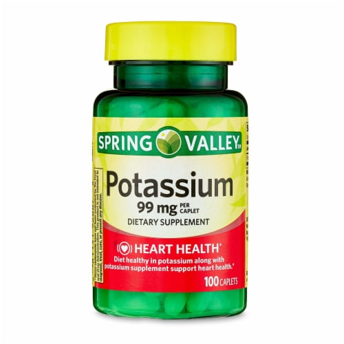 Potassium Caplets Dietary Supplement, 100 Caplets Kroger