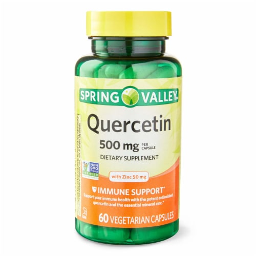 Quercetin; 500 mg Vegetarian Capsules; 60 Count, 60 Capsules Kroger