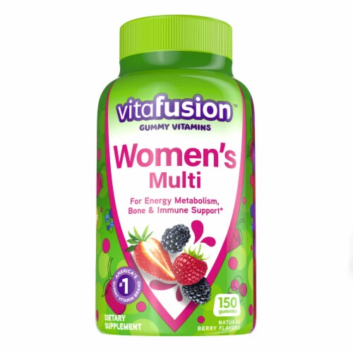 Women's Multivitamin Gummies; Daily Vitamins for Women; Berry Flavored; 150 Count Perspective: front