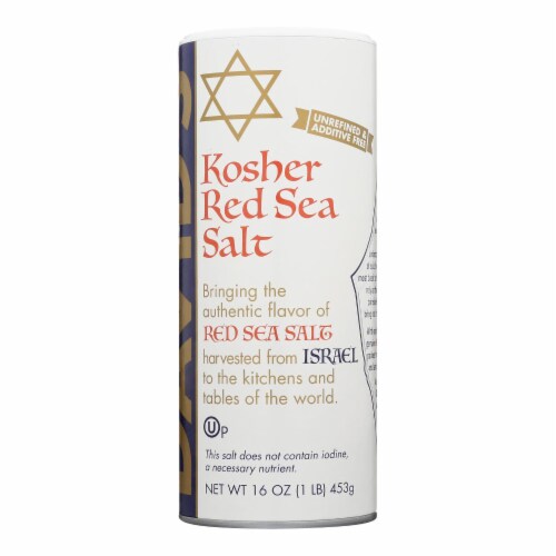 David's - Sea Salt Red Kosher - Case of 12-16 OZ Perspective: front