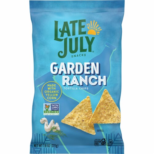 Late July Garden Ranch Tortilla Chips Perspective: front