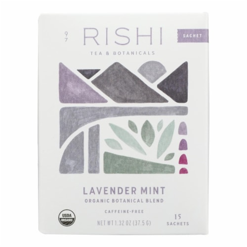 Rishi - Tea Lavender Mint - Case of 6-15 BAG Perspective: front