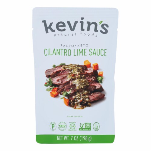 Kevin's Natural Foods - Sauce Cilantro Lime - Case of 12-7 OZ Perspective: front