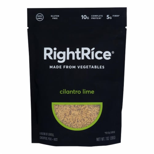 Right Rice - Rice Cilantro Lime - Case of 6-7 OZ Perspective: front
