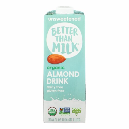 Better Than Milk - Drink Almond Unswt - Case of 6-33.8 FZ Perspective: front