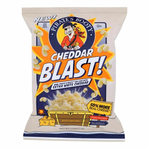 Pirate's Booty Extra White Cheddar Puffs Perspective: front