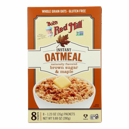 Bob's Red Mill - Instant Oatmeal Gluten Free Pkt Bsgr Maple - Case of 4-9.88 OZ Perspective: front