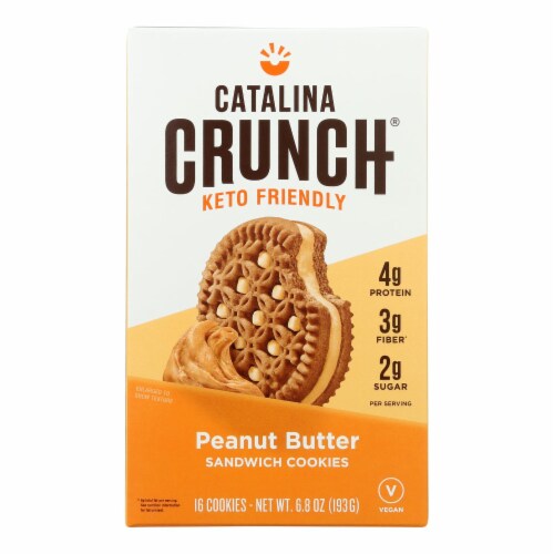 Catalina Crunch - Cookie Sandwich Peanut Butter - Case of 6-6.8 OZ Perspective: front