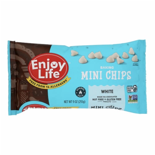 Enjoy Life - Mini Chips White Baking Chocolate - Case Of 12-9 Oz Perspective: front