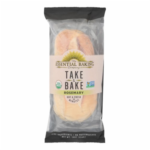 The Essential Baking Company - Bake At Home Rosemary Bread - Case Of 16 - 16 Oz Perspective: front