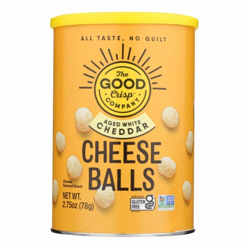 The Good Crisp Company - Cheese Balls Agd Wht Ched - Case of 9-2.75 OZ Perspective: front