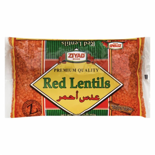Ziyad - Beans Red Lentil - Case of 6 - 16 OZ Perspective: front