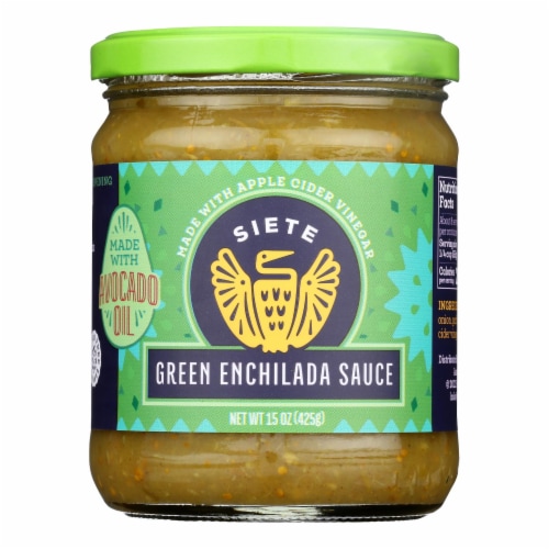 Siete - Sauce Green Enchilada - Case of 6-16 OZ Perspective: front
