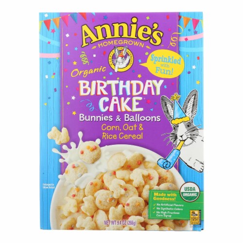 Annie's™ Homegrown - Cereal Birthday Cake - Case of 10-9.4 OZ Perspective: front