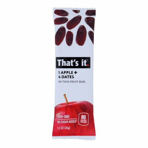 That's It - Fruit Bar Apple & Date - Case of 12 - 1.2 OZ Perspective: front