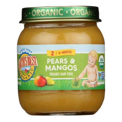 Earth'S Best - Stage 2 Pears & Mangos - Case Of 10-4 Oz Perspective: front