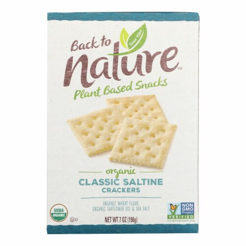 Back To Nature Crackers - Organic - Classic Saltine - 7 oz - case of 6 Perspective: front