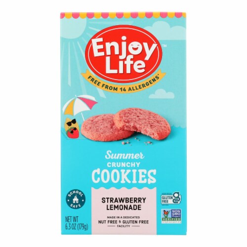 Enjoy Life - Cookie Crunchy Strawberry Lemonade - Case of 6-6.30 OZ Perspective: front