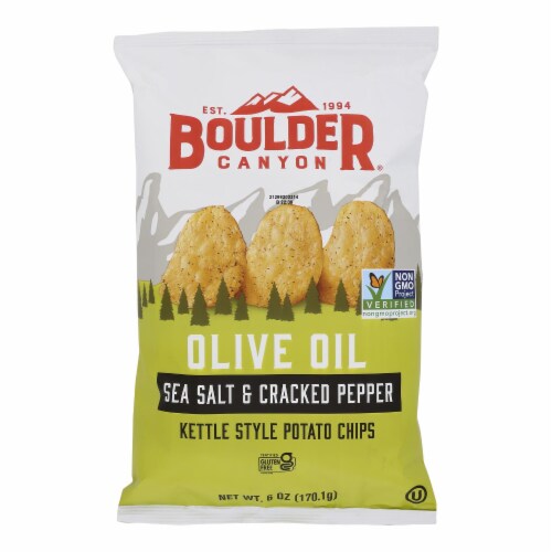 Boulder Canyon Natural Foods - Olive Oil Sea Salt & Pepper - Cs Of 12-6 Oz Perspective: front