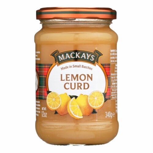 Mackays Lemon Curd - Case of 6 - 12 oz. Perspective: front