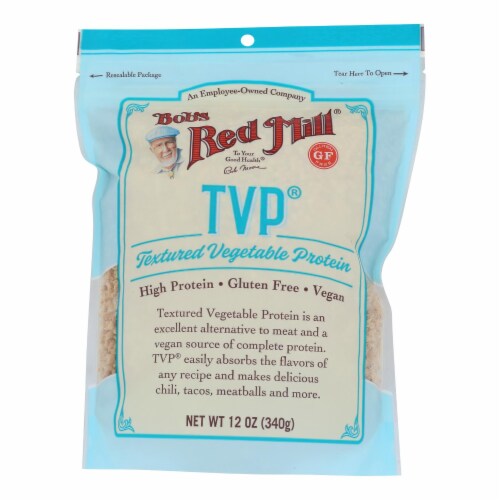 Bob's Red Mill - Texturized Vegetable Protein Gluten/free - Case of 4-12 OZ Perspective: front