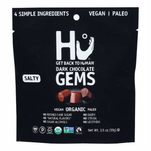 Hu - Gems Dark Chocolate Salty - Case of 6-3.5 OZ Perspective: front