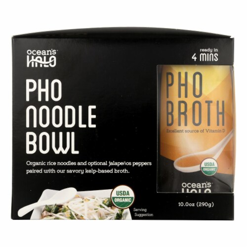 Ocean's Halo - Noodle Bowl Pho - Case of 6 - 10 OZ Perspective: front