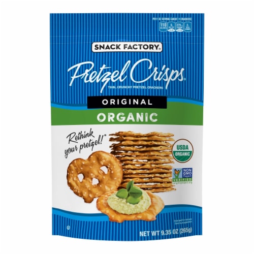 Snack Factory Organic Original Pretzel Crisps Perspective: front