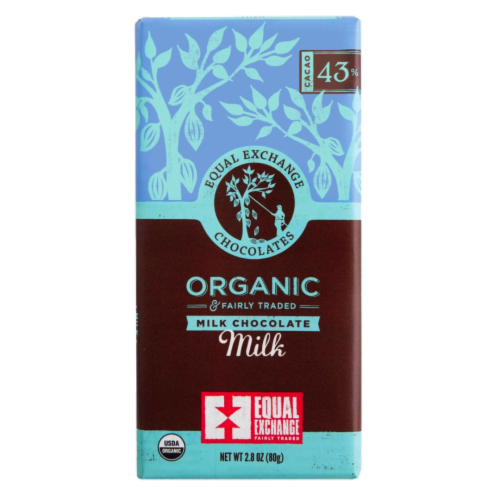 Equal Exchange Bar Milk Chocolate Case of 12 2.8 OZ 12 Pack 2.8 Ounce Each Foods Co