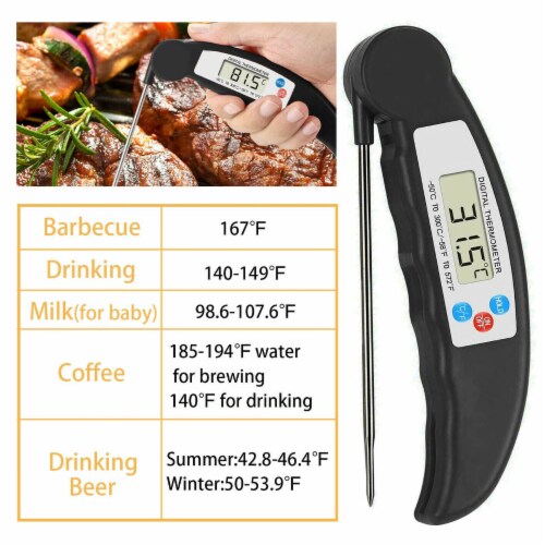 Instant Digital Meat Thermometer With Probe - Electric Meat Temperature  Probe