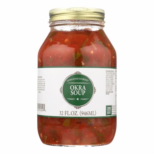 Charleston Favorites - Soup Okra - Case of 12 - 32 OZ Perspective: front