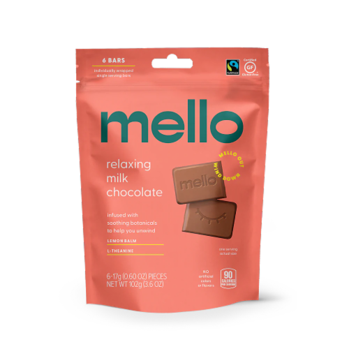 Mello - Bag Dark Chocolate Bites - Case of 10-3.6 OZ Perspective: front