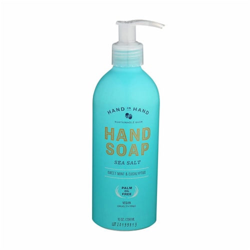 Hand In Hand - Liquid Hand Soap Sea Salt - Case of 3-10 OZ Perspective: front