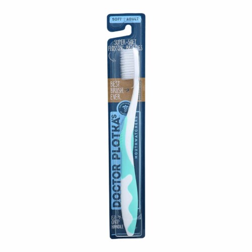 Doctor Plotka's - Toothbrush Adult Turqoise - Case of 6-1 CT Perspective: front